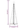 vidaXL Christmas Cone Tree Warm White 84 LEDs Decoration 50x150 cm