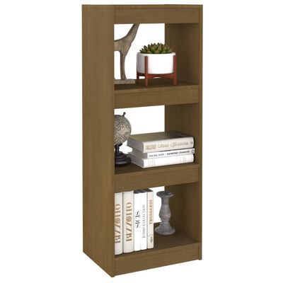 vidaXL Book Cabinet/Room Divider Honey Brown 40x30x103.5 cm Pinewood