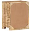 vidaXL Bedside Cabinet 40x30x50 cm Rough Mango Wood