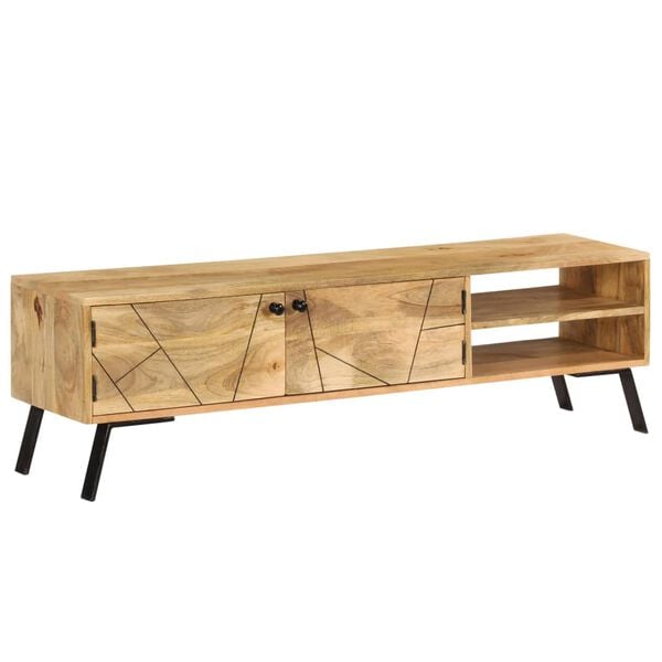 vidaXL TV Cabinet Solid Mango Wood 140x30x40 cm