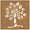 vidaXL Garden Wall Decoration 55x55 cm Corten Steel Tree Design