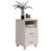 vidaXL Bedside Cabinets HAMAR 2 pcs White 40x35x62 cm Solid Wood