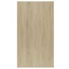 vidaXL Book Cabinet/Sideboard Sonoma Oak 50x25x80 cm Engineered Wood