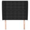 vidaXL Headboard with Ears Black 103 cm Faux Leather