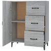 vidaXL Sideboard Grey Sonoma 69.5x34x90 cm Engineered Wood