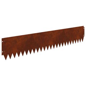 vidaXL Lawn Edging 20 pcs 103 x 20 cm Steel Rusty