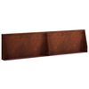 vidaXL Retaining Wall 2 pcs 80 x 12 x 40 cm Weathering Steel Rusty