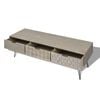 vidaXL TV Cabinet with 3 Drawers 120x40x36 cm Grey