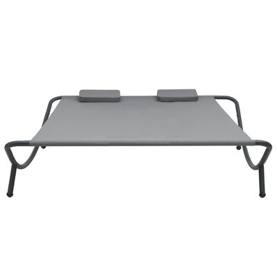 vidaXL Outdoor Lounge Bed Fabric Anthracite