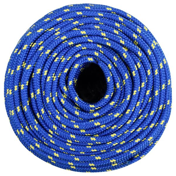 vidaXL Boat Rope Blue 8 mm 25 m Polypropylene