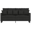 vidaXL 2-Seater Sofa Black 140 cm Fabric