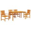vidaXL 5 Piece Outdoor Dining Set Solid Acacia Wood