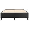 vidaXL Box Spring Bed Frame Black Queen Faux Leather