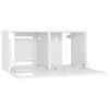 vidaXL TV Cabinets 4 pcs High Gloss White 60x30x30 cm Engineered Wood