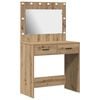 vidaXL Dressing Table Artisan Oak 78.5 x 41 x 135 cm Engineered Wood
