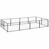 vidaXL Dog Kennel | Black | Steel | Large | Durable | Dog Kennel | Rectangular