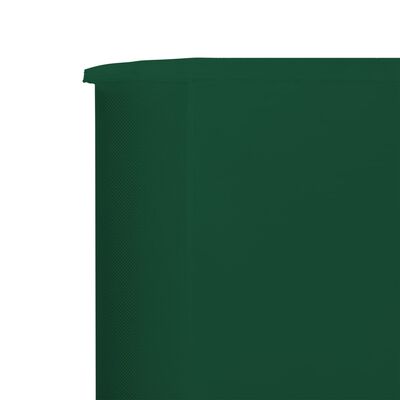 vidaXL 3-panel Wind Screen Fabric 400x80 cm Green