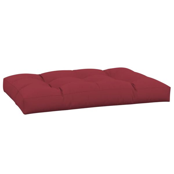 vidaXL Pallet Cushion Wine Red 120x80x12 cm Fabric