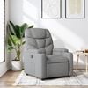vidaXL Recliner Chair Light Grey Fabric