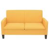 vidaXL 2 Piece Sofa Set Fabric Yellow