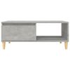 vidaXL Coffee Table Concrete Grey 90x50x36.5 cm Engineered Wood
