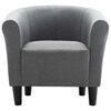 vidaXL Armchair Light Grey Fabric