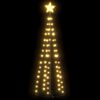 vidaXL Christmas Cone Tree Warm White 84 LEDs Decoration 50x150 cm