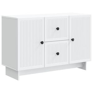 vidaXL Sideboard White 89 x 34.5 x 60 cm Engineered Wood