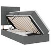 vidaXL Storage Bed with Mattress Dark Grey 107 x 203 cm Faux Leather