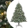 vidaXL Artificial Christmas Tree with 300 LEDs with Stand Green 240 cm