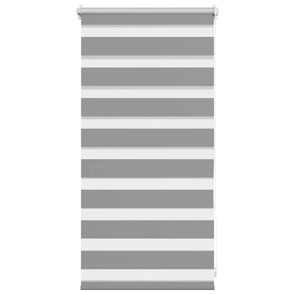 vidaXL Zebra blind 40.9x100 cm Fabric Width 36.7 cm grey