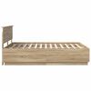 vidaXL Bed Frame Sonoma Oak 150 x 200 cm Engineered Wood