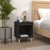 vidaXL Bedside Cabinets 2 pcs Black 40x35x50 cm