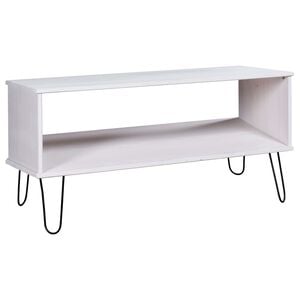 vidaXL Coffee Table New York White Solid Pine Wood