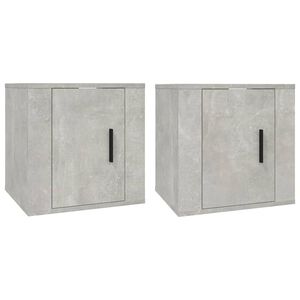vidaXL Wall Mounted TV Cabinets 2 pcs Concrete Grey 40x34.5x40 cm