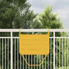 vidaXL Hanging Balcony Table Mustard 60 x 39 x 65 cm Steel