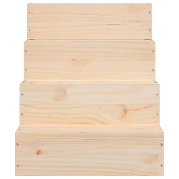 vidaXL Pet Stair 40x49x47 cm Solid Wood Pine