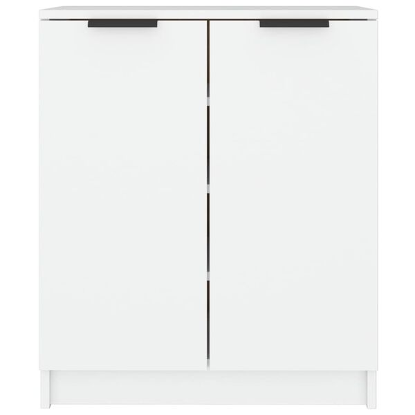 vidaXL Shoe Cabinet White 59x35x70 cm Engineered Wood