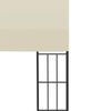 vidaXL Wall-mounted Gazebo 3x4 m Cream Fabric