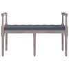 vidaXL Bench Dark Grey 110x40x70 cm Velvet