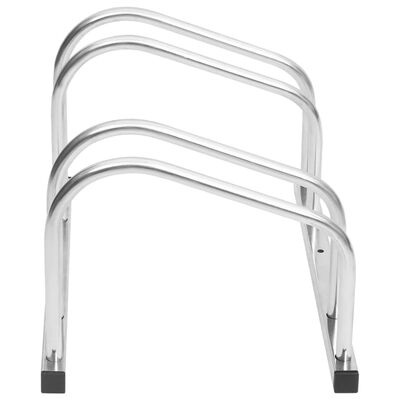vidaXL Bike Rack for 2 Bikes Galvanised Steel