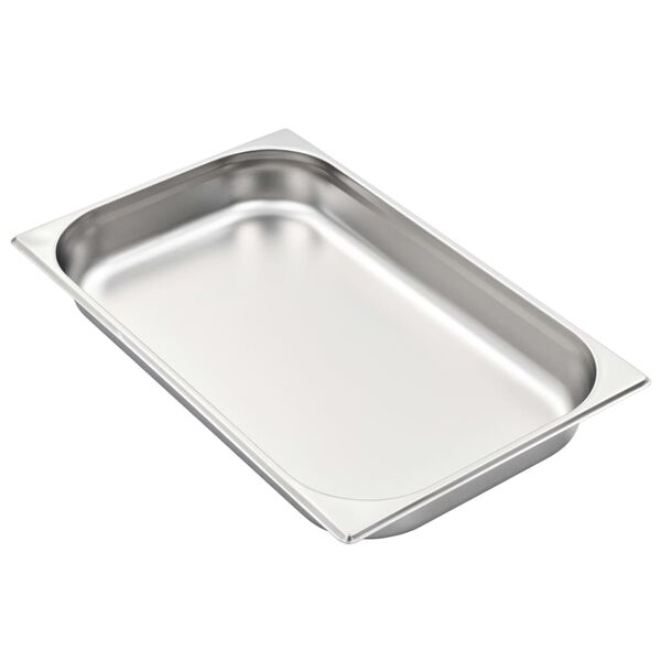 vidaXL Gastronorm Containers 4 pcs GN 1/1 65 mm Stainless Steel