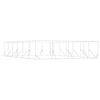 vidaXL Outdoor Dog Kennel Silver 8x12x2 m Galvanised Steel