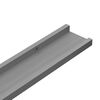 vidaXL Wall Shelves 2 pcs Grey 100x9x3 cm