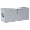 vidaXL Aluminium Box 76,5x26,5x33 cm Silver