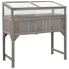 vidaXL Raised Bed | Grey | Solid fir wood | 110 x 54 x 120 cm | Raised Bed