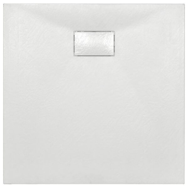vidaXL Shower Base Tray SMC White 80x80 cm