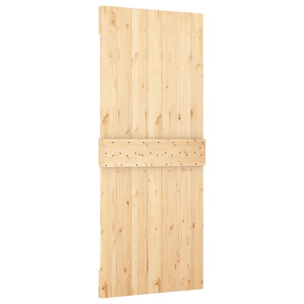 vidaXL Sliding Door with Hardware Set 85x210 cm Solid Wood Pine