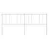 vidaXL Metal Replace Headboard White 180 cm