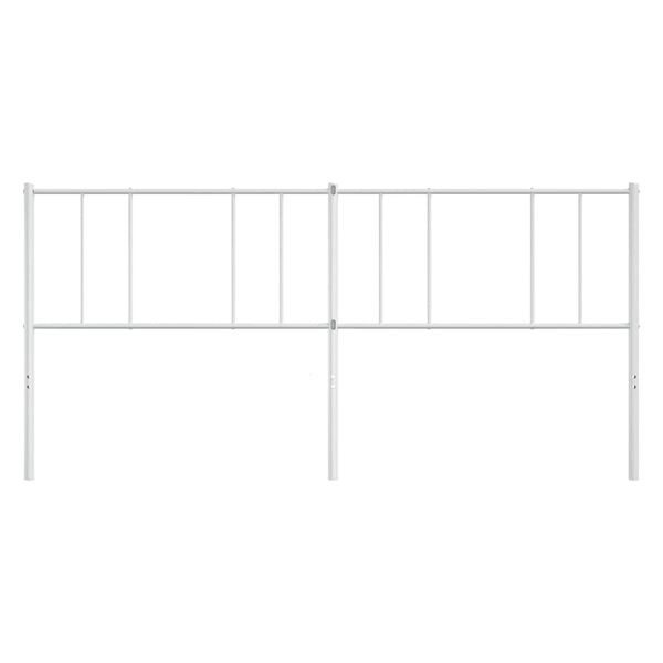 vidaXL Metal Replace Headboard White 180 cm